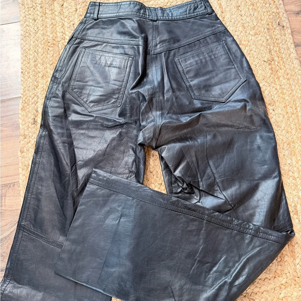 VNTG Bermans Leather Pants - Picture 5 of 6